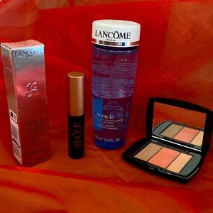 Lancôme Bundle Eye Makeup Remover Idole Mascara Juicy Tubes Blush Subtil Palette